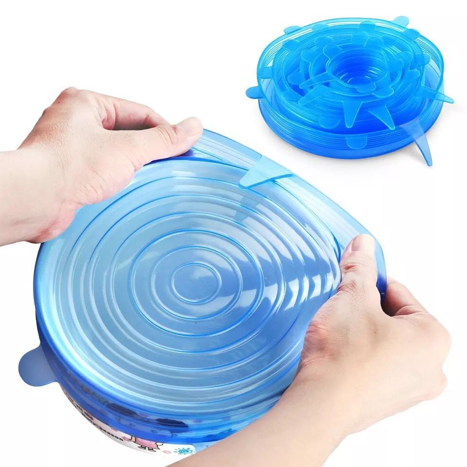 Reusable Silicone Lids — Set of 6