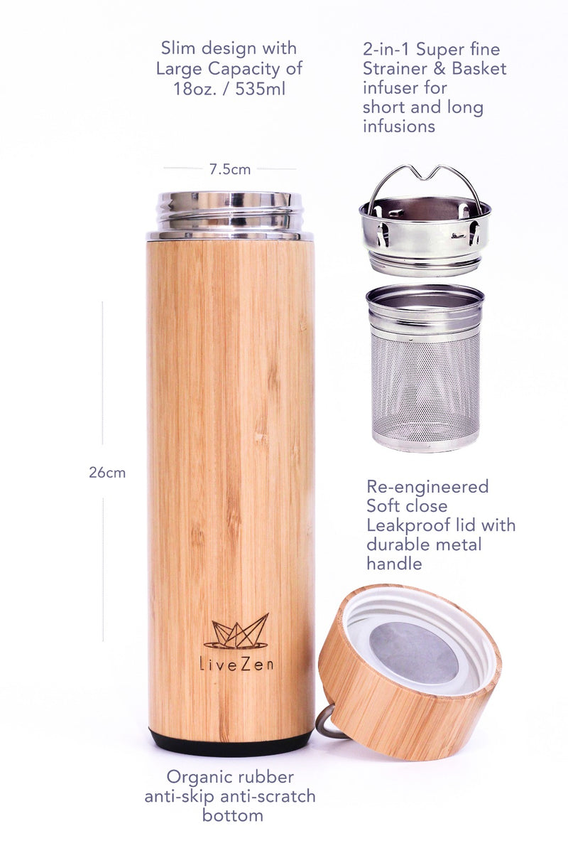 Infuser basket replacement for the Bamboo Lid bottle - Pure Zen Tea