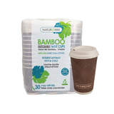 Compostable Hot Cups With Lids 30 pck