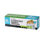 Ziptop Compostable Freezer-Safe Sandwich Storage Bags 50CT