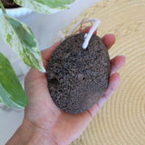 Lava Pumice Stone with Cotton Hanging Loop