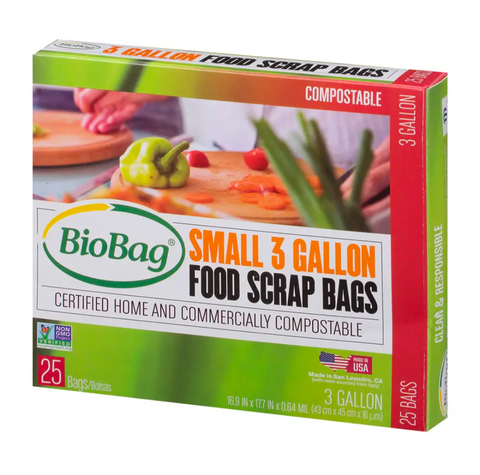 Compostable 3 Gallon Food Waste Bags