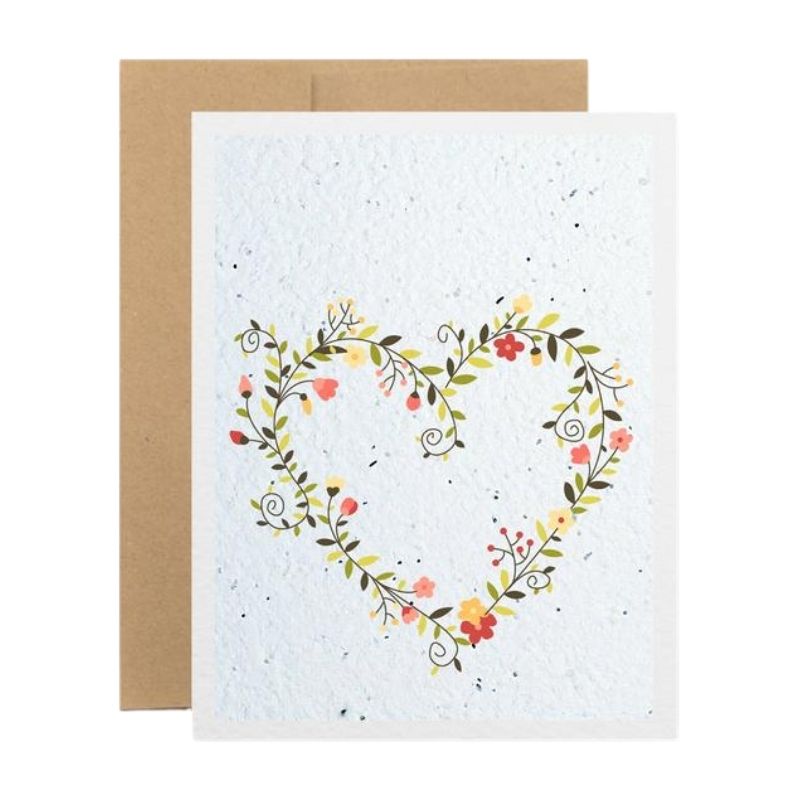Seed Paper Floral Heart Greeting Card - Any Occasion (Limited Edition) –  arteryink